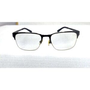 Armani Exchange AX 1060 6003 GRAY BLACK Metal Half Frames EYEGLASSES 53-18-145